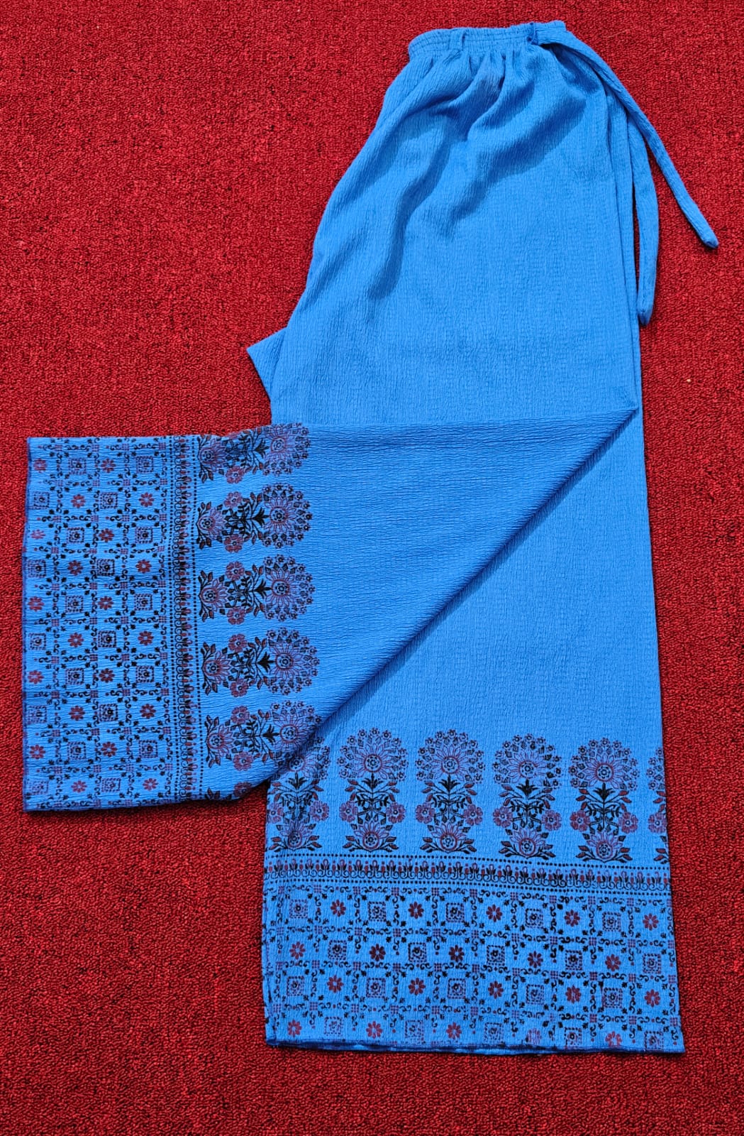 Plus Size Embossed Plazo (3-pice combo 1050৳)